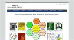 Desktop Screenshot of biyaniresearchgroup.com